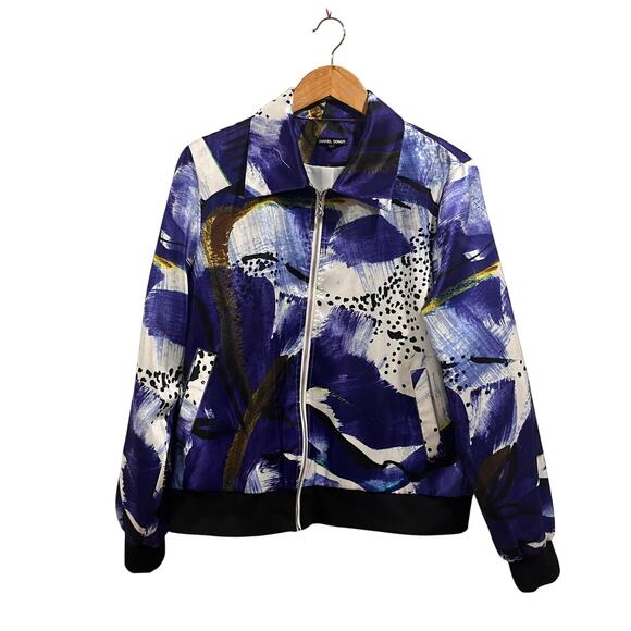 Samuel Dong Jacket Size L Full Zip Collar Bomber Windbreaker - Picture 1 of 13